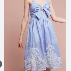 Anthropologie Foxiedox embroidered dress